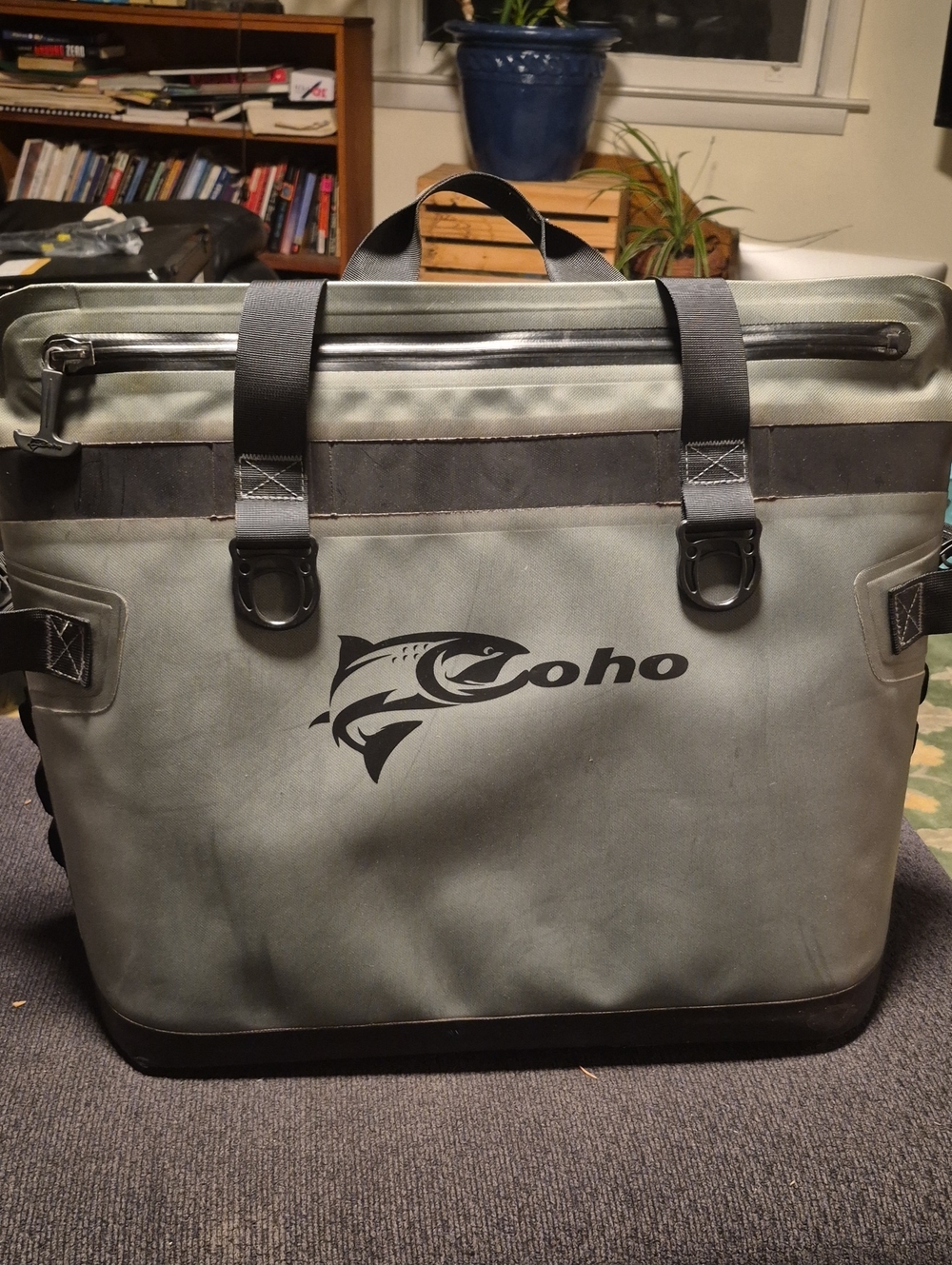 Gray Waterproof Fishing Cooler Bag